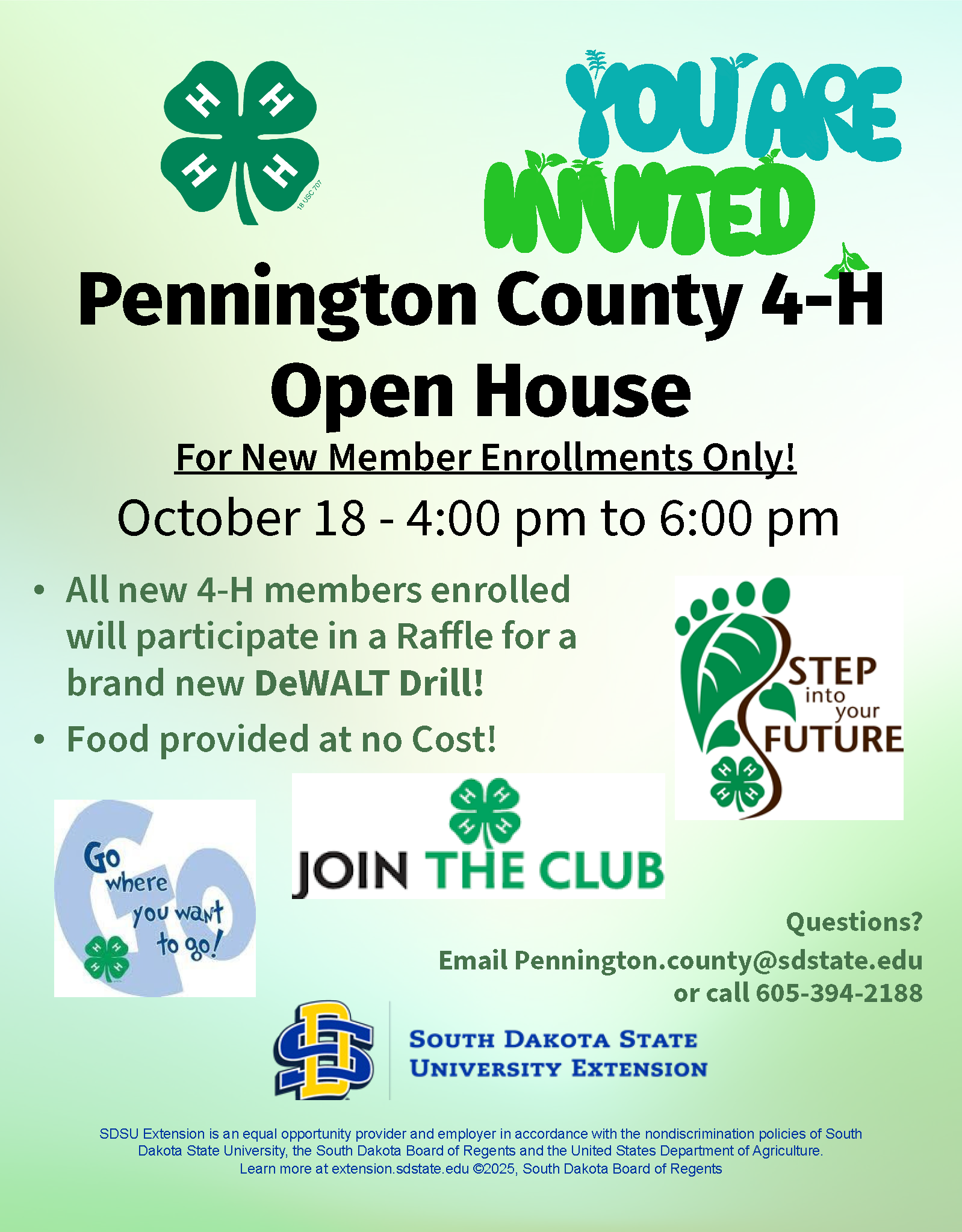 Open House 4H new member enrollment 2026.2027